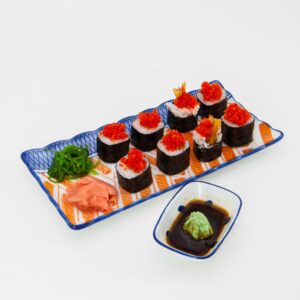 Sushi se smaženou krevetou a kaviár (krevety,kaviár)
